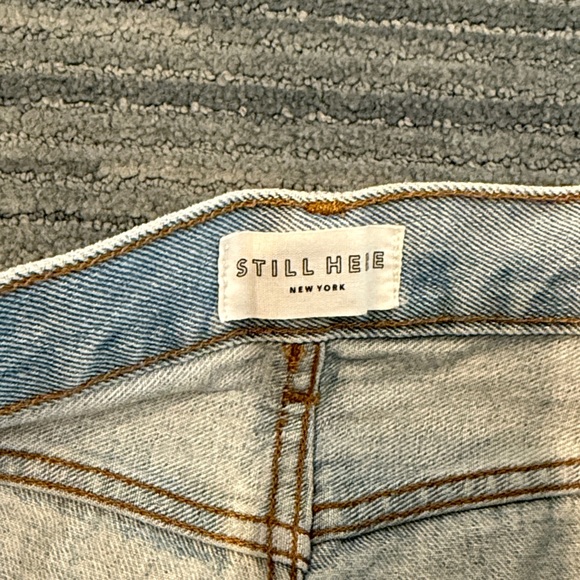 Light Blue ripped Women Jeans - Picture 2 of 3